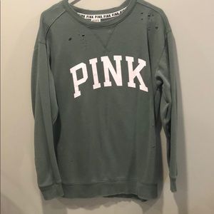 Distressed sweatshirt